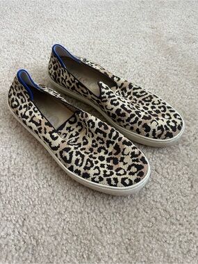 Rothy’s The Original Slip On Sneaker in Leopard Print, Women’s Size 10